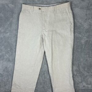 Joseph Abboud Pants Men Size 32X33 Linen Cotton Career Casual Beach Summer